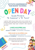 Open day scuola primaria 18-20.12.2023